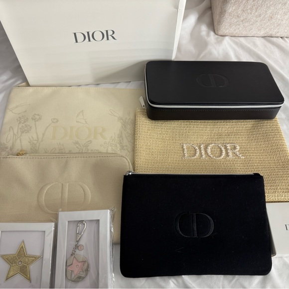 Dior Accessories - Dior Accessory Set in Black, Cream, and Gold